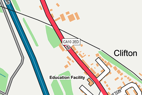 CA10 2ED map - OS OpenMap – Local (Ordnance Survey)