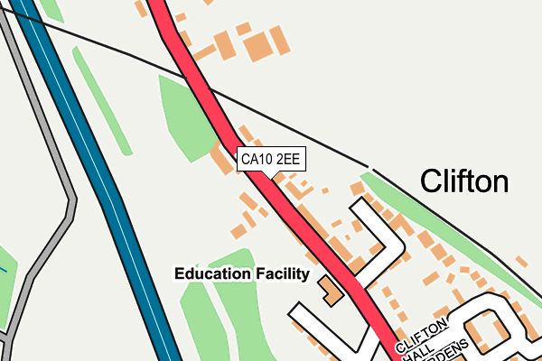 CA10 2EE map - OS OpenMap – Local (Ordnance Survey)