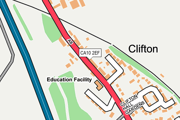 CA10 2EF map - OS OpenMap – Local (Ordnance Survey)