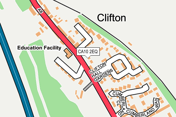 CA10 2EQ map - OS OpenMap – Local (Ordnance Survey)