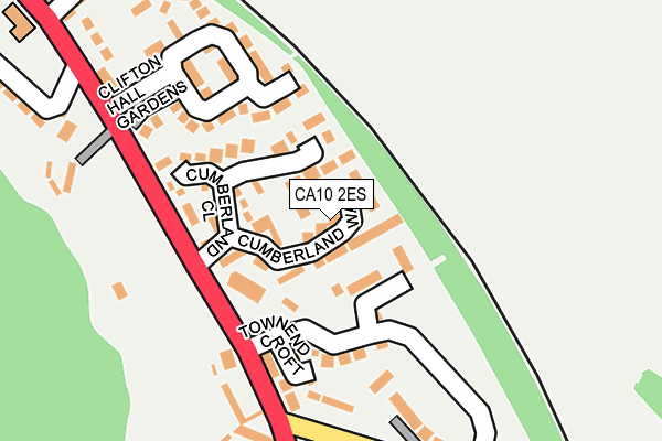CA10 2ES map - OS OpenMap – Local (Ordnance Survey)