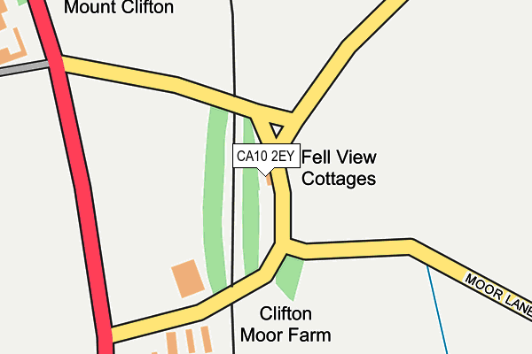 CA10 2EY map - OS OpenMap – Local (Ordnance Survey)