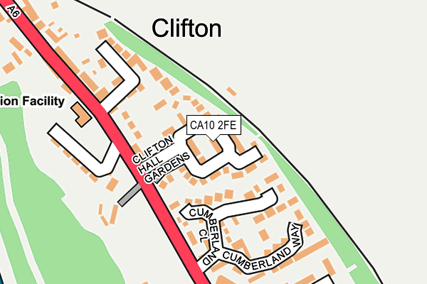 CA10 2FE map - OS OpenMap – Local (Ordnance Survey)