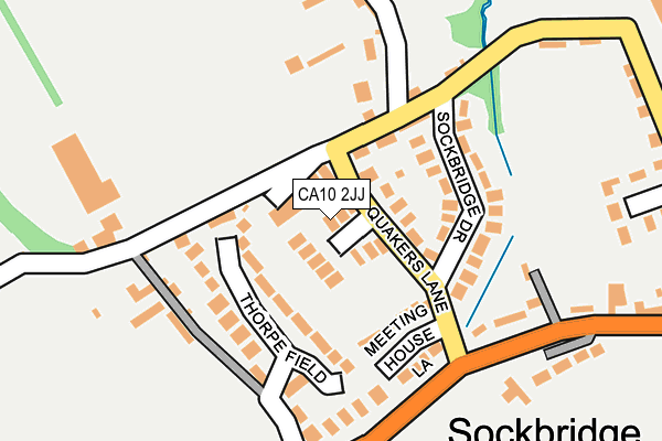 CA10 2JJ map - OS OpenMap – Local (Ordnance Survey)