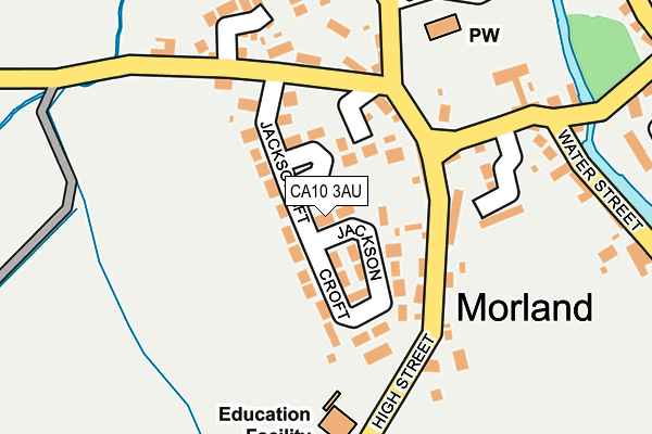 CA10 3AU map - OS OpenMap – Local (Ordnance Survey)