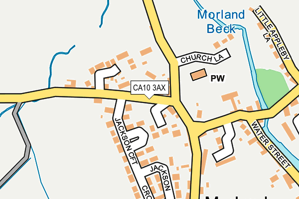 CA10 3AX map - OS OpenMap – Local (Ordnance Survey)