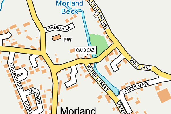 CA10 3AZ map - OS OpenMap – Local (Ordnance Survey)