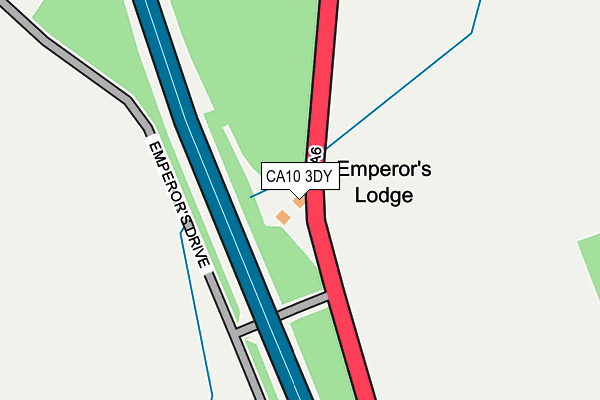 CA10 3DY map - OS OpenMap – Local (Ordnance Survey)