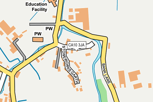 CA10 3JA map - OS OpenMap – Local (Ordnance Survey)