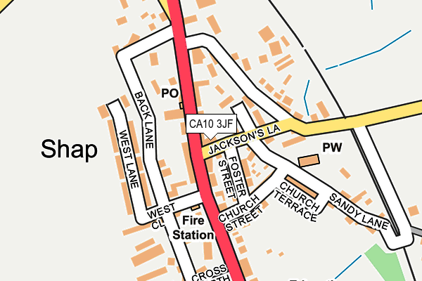 CA10 3JF map - OS OpenMap – Local (Ordnance Survey)