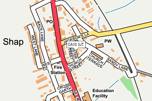 CA10 3JT map - OS OpenMap – Local (Ordnance Survey)