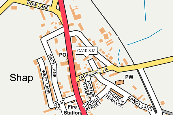 CA10 3JZ map - OS OpenMap – Local (Ordnance Survey)