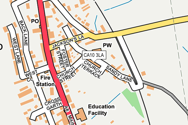 CA10 3LA map - OS OpenMap – Local (Ordnance Survey)