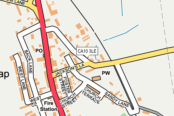 CA10 3LE map - OS OpenMap – Local (Ordnance Survey)