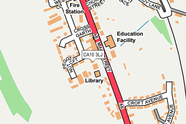 CA10 3LJ map - OS OpenMap – Local (Ordnance Survey)