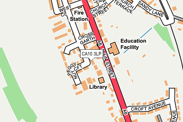 CA10 3LP map - OS OpenMap – Local (Ordnance Survey)