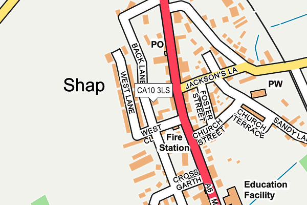 CA10 3LS map - OS OpenMap – Local (Ordnance Survey)