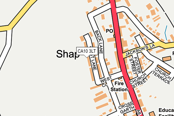 CA10 3LT map - OS OpenMap – Local (Ordnance Survey)