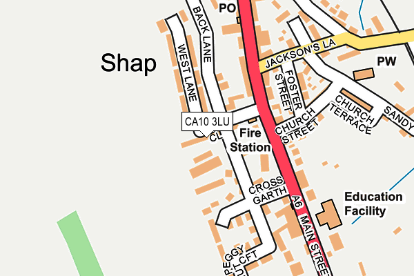 CA10 3LU map - OS OpenMap – Local (Ordnance Survey)