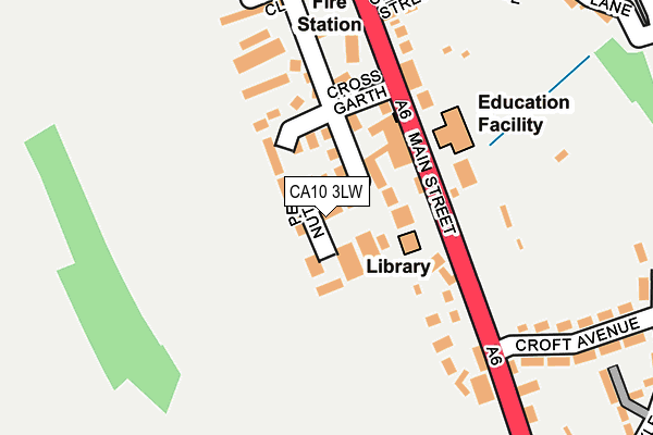 CA10 3LW map - OS OpenMap – Local (Ordnance Survey)
