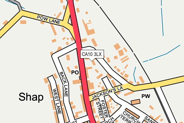 CA10 3LX map - OS OpenMap – Local (Ordnance Survey)