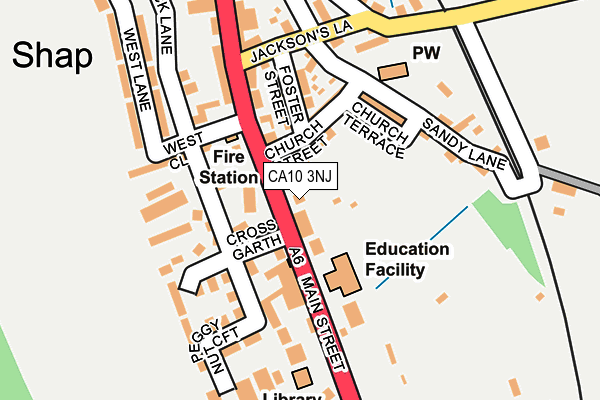 CA10 3NJ map - OS OpenMap – Local (Ordnance Survey)