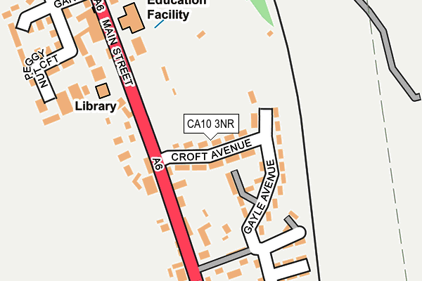 CA10 3NR map - OS OpenMap – Local (Ordnance Survey)