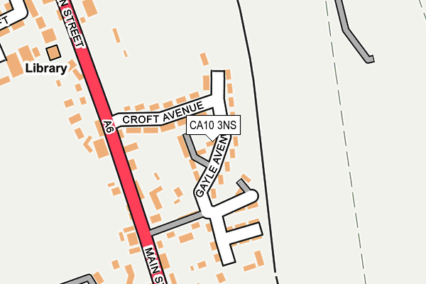 CA10 3NS map - OS OpenMap – Local (Ordnance Survey)