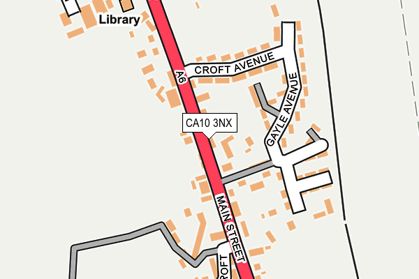 CA10 3NX map - OS OpenMap – Local (Ordnance Survey)