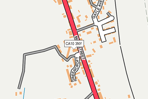 CA10 3NY map - OS OpenMap – Local (Ordnance Survey)