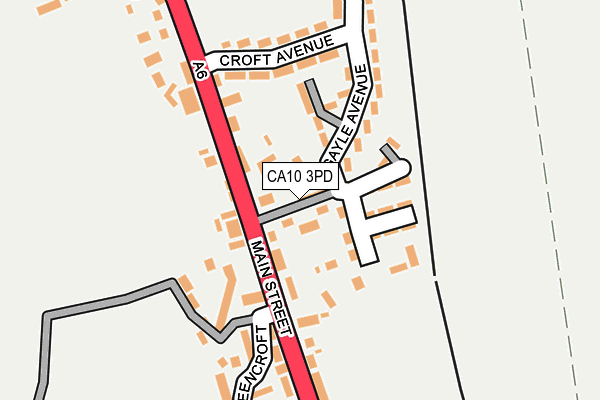 CA10 3PD map - OS OpenMap – Local (Ordnance Survey)