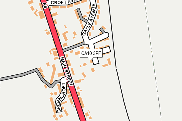 CA10 3PF map - OS OpenMap – Local (Ordnance Survey)