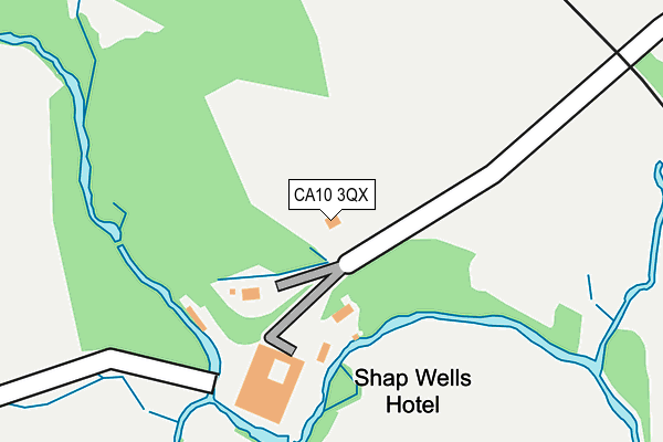 CA10 3QX map - OS OpenMap – Local (Ordnance Survey)