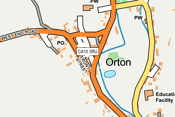 CA10 3RU map - OS OpenMap – Local (Ordnance Survey)