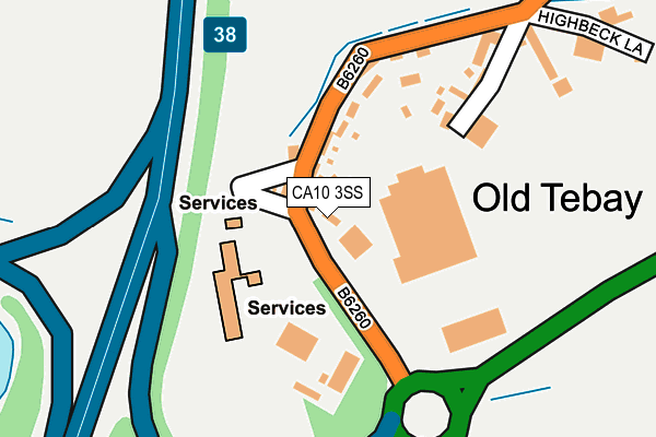 CA10 3SS map - OS OpenMap – Local (Ordnance Survey)