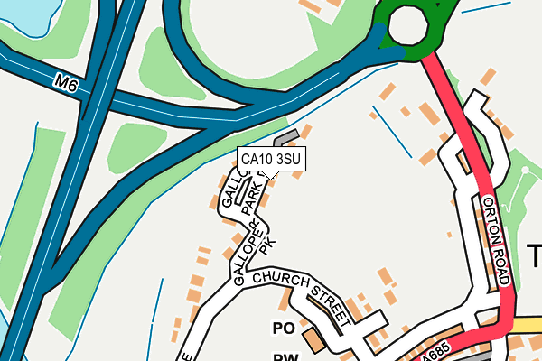 CA10 3SU map - OS OpenMap – Local (Ordnance Survey)