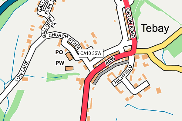 CA10 3SW map - OS OpenMap – Local (Ordnance Survey)