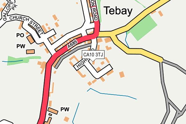 CA10 3TJ map - OS OpenMap – Local (Ordnance Survey)