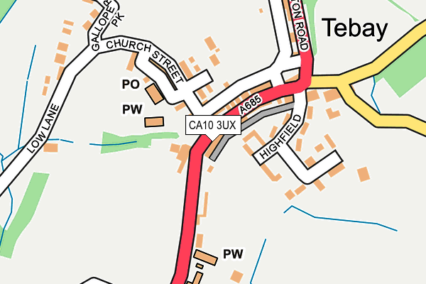 CA10 3UX map - OS OpenMap – Local (Ordnance Survey)