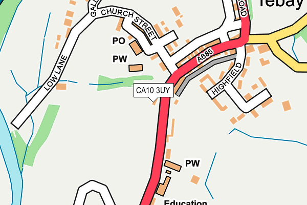 CA10 3UY map - OS OpenMap – Local (Ordnance Survey)