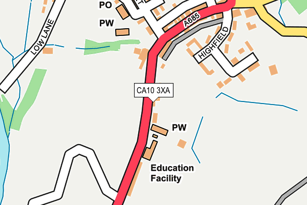 CA10 3XA map - OS OpenMap – Local (Ordnance Survey)