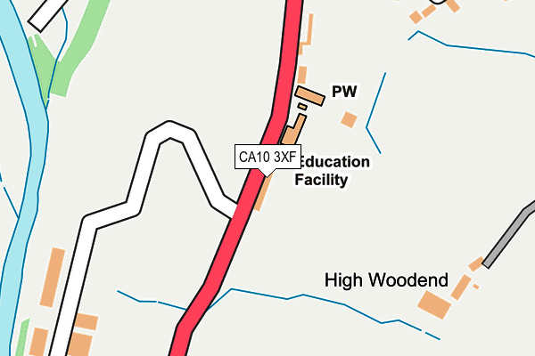 CA10 3XF map - OS OpenMap – Local (Ordnance Survey)