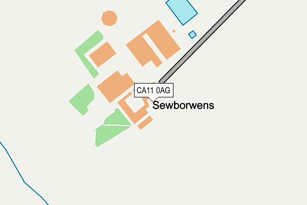 CA11 0AG map - OS OpenMap – Local (Ordnance Survey)