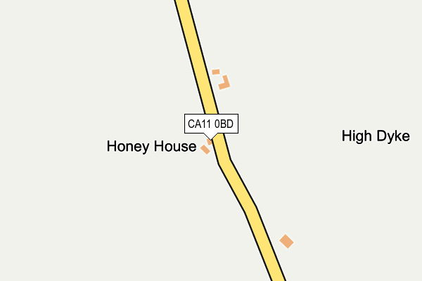 CA11 0BD map - OS OpenMap – Local (Ordnance Survey)