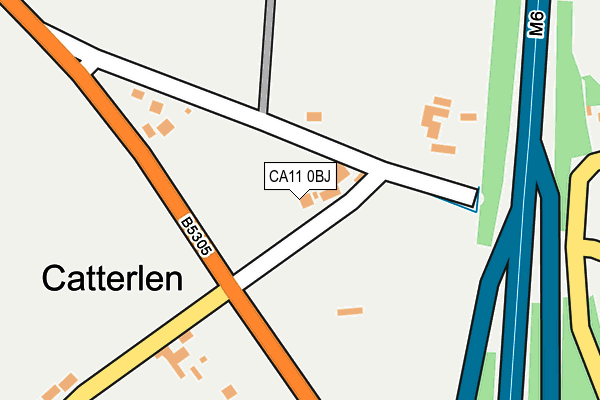 CA11 0BJ map - OS OpenMap – Local (Ordnance Survey)