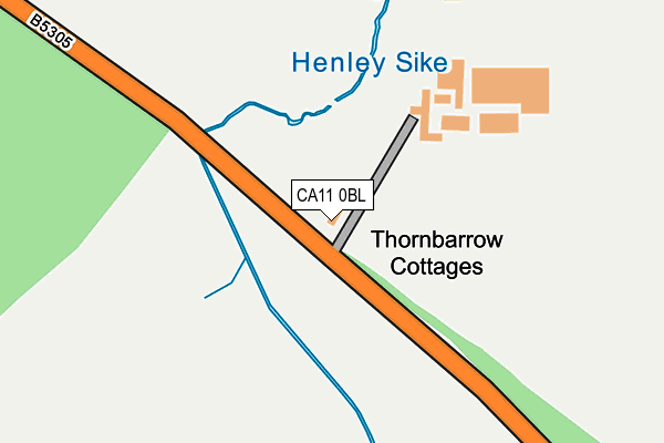 CA11 0BL map - OS OpenMap – Local (Ordnance Survey)