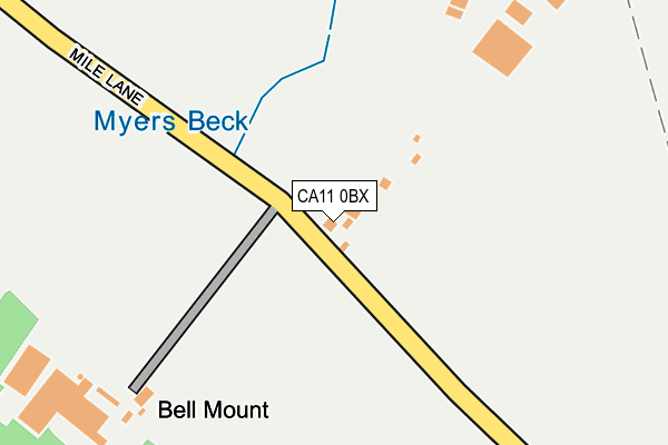 CA11 0BX map - OS OpenMap – Local (Ordnance Survey)