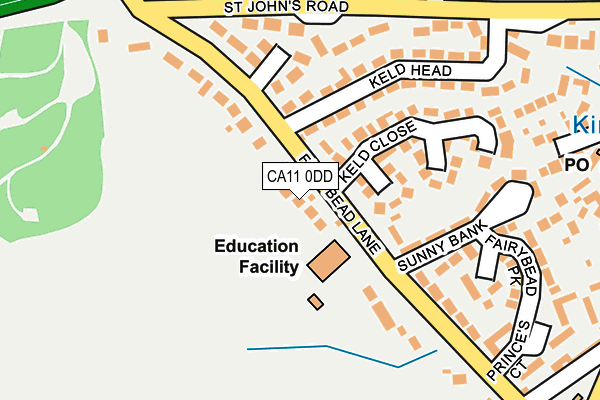 CA11 0DD map - OS OpenMap – Local (Ordnance Survey)