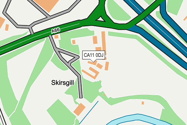 CA11 0DJ map - OS OpenMap – Local (Ordnance Survey)