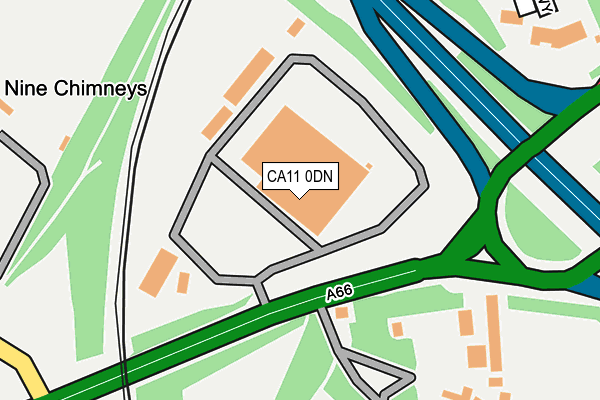 CA11 0DN map - OS OpenMap – Local (Ordnance Survey)